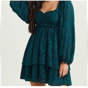Altar’d State green mini dress